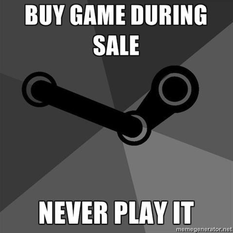 Buy Game During Sale, Never Play It