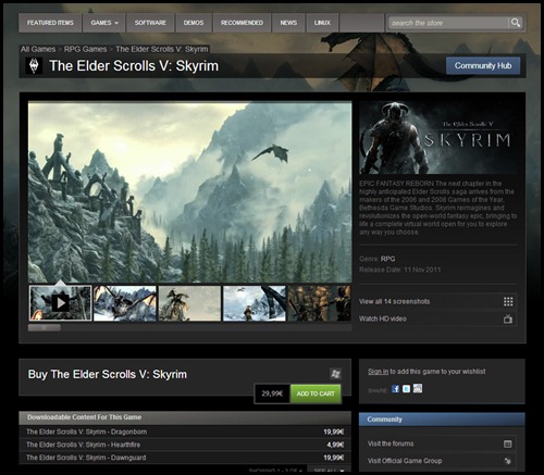 Skyrim in Eastern EU