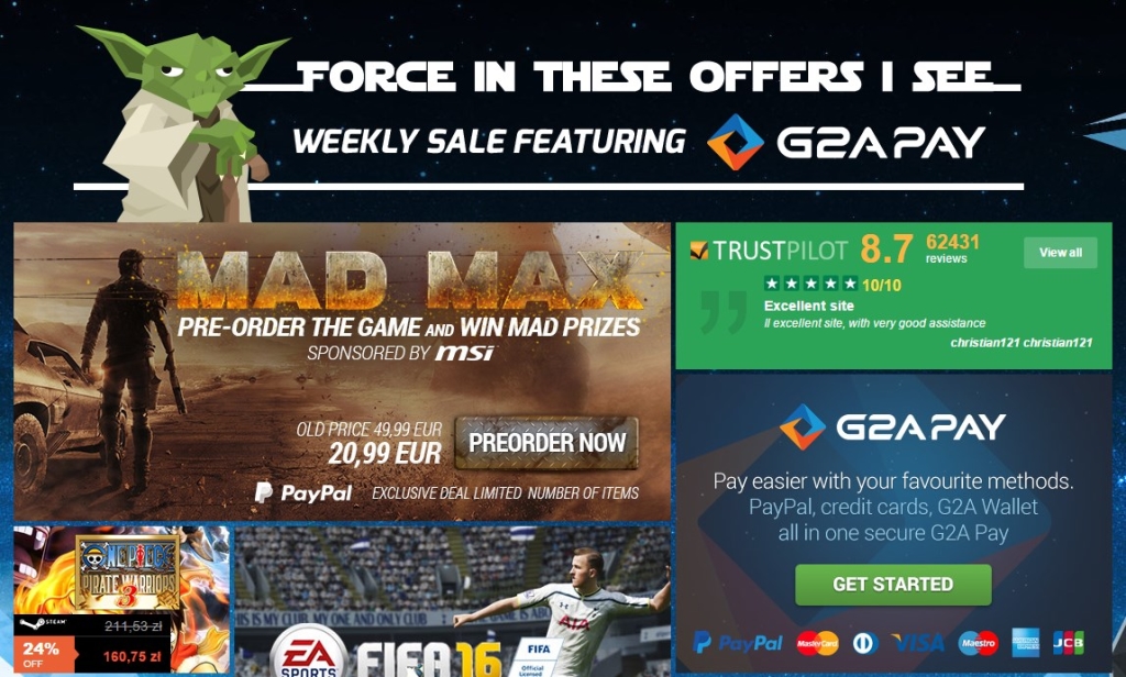 G2A Weekly Yoda