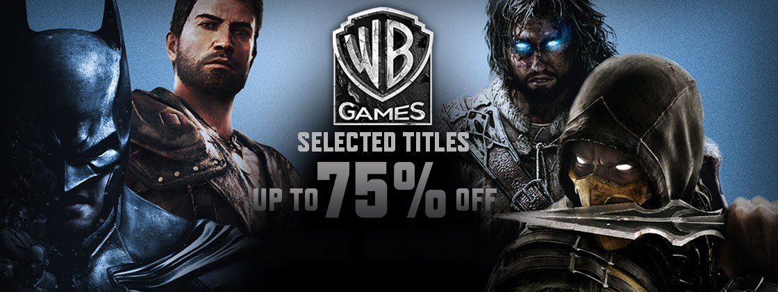 WB Games up to 75% off