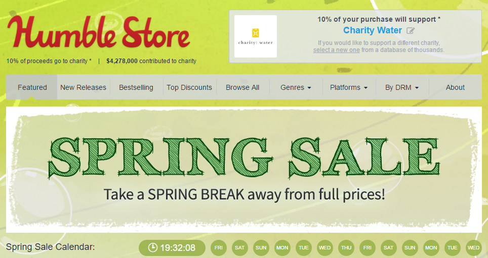 Humble Store Spring Sale