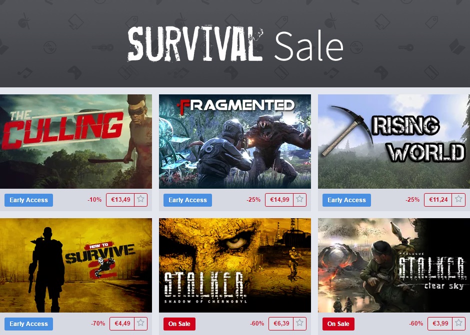 Survival Sale Humble Store